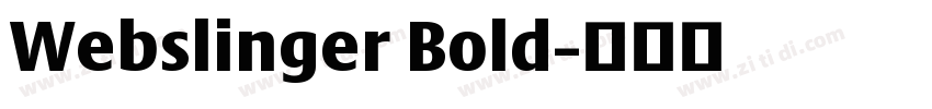 Webslinger Bold字体转换
